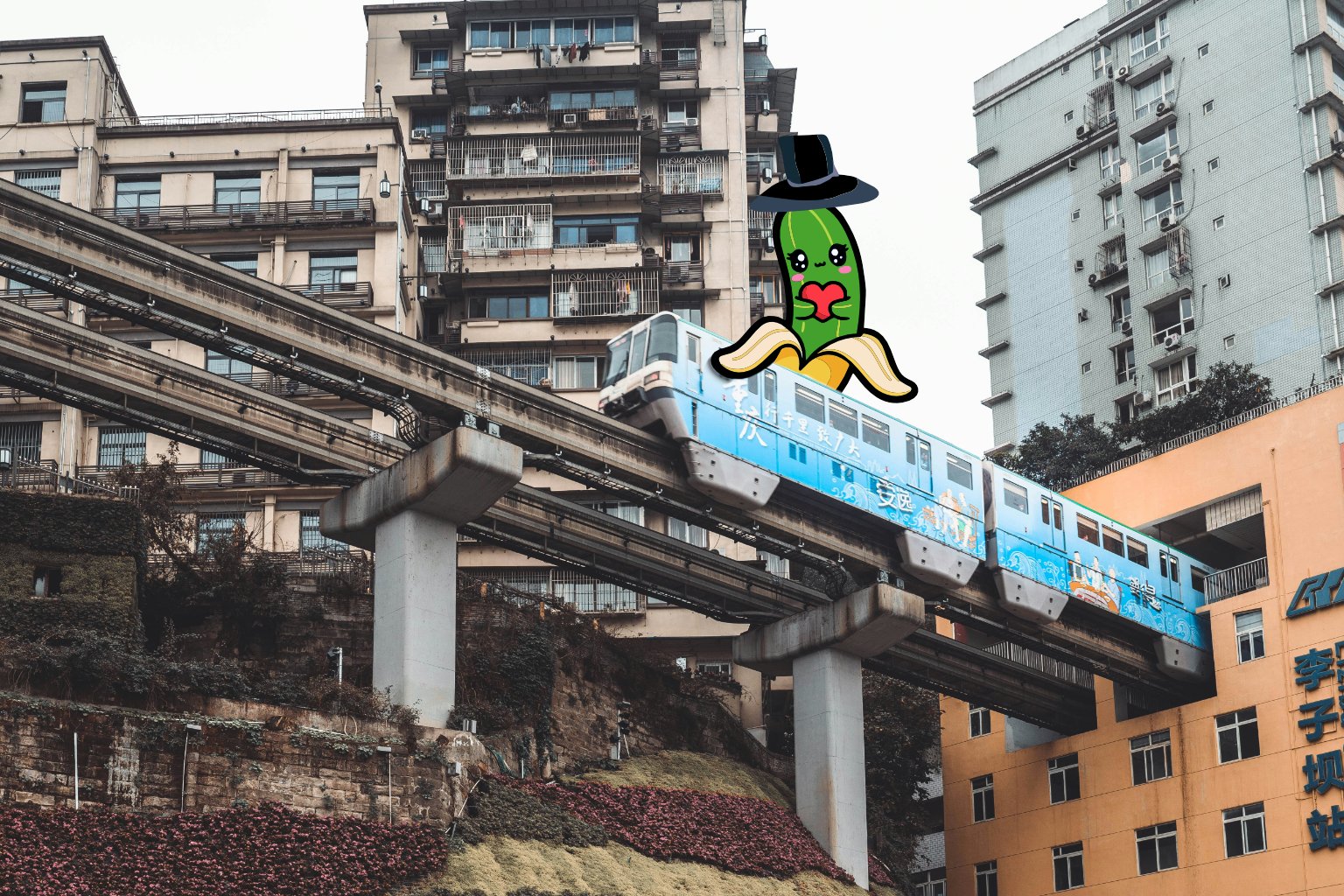 Il personaggio amato dai bambini Bananictus questa volta l'ha combinata grossa: ci racconta com'è la città di Chongqing in Cina